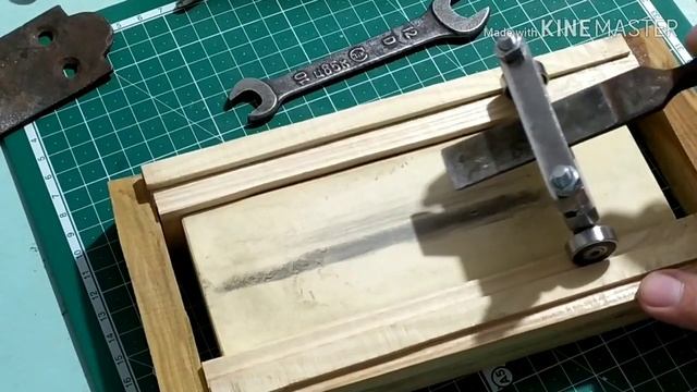 Обзор самодельной тележки для заточки стамесок и ножей рубанка. смотреть онлайн