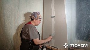 Шпаклёвка стыка гипсокартона