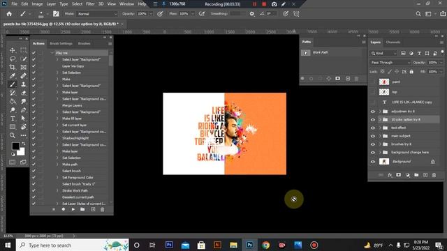 Text Cover Art Photoshop Action смотреть онлайн