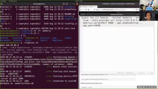 Setting up Lodestar Ethereum 2 Beacon Chain and Validator with Cayman смотреть онлайн