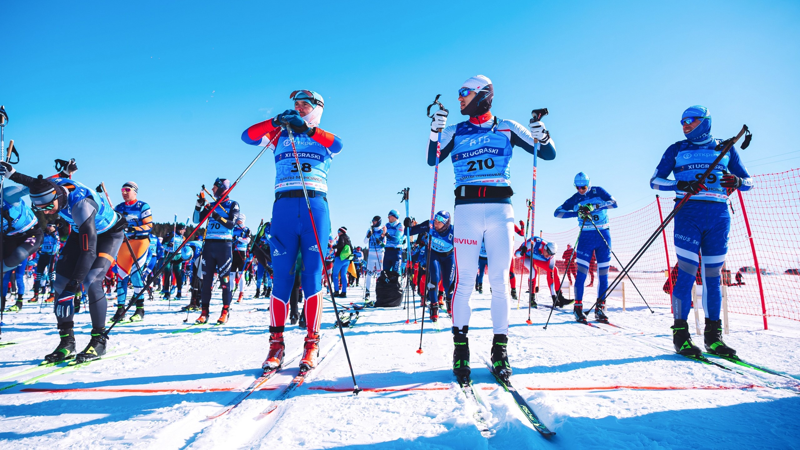 На спорте. Югорский лыжный марафон. 3 часть