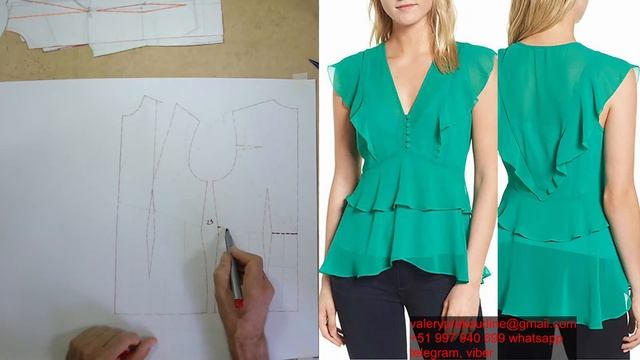 Моделируем блузки. Modelado de blusas  diseño de modas курсы кройки и шитья