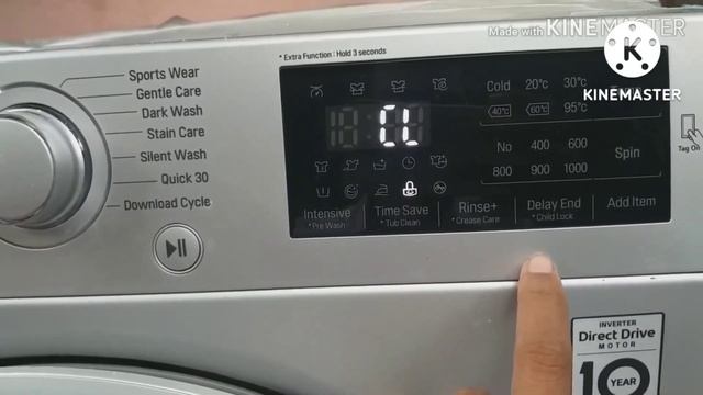 LG FRONT LOAD STEAM WASHER | CHILD LOCK ACTIVATION смотреть онлайн