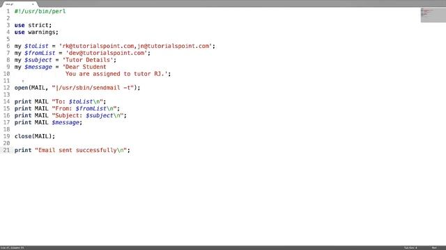 Perl - Sending Email смотреть онлайн