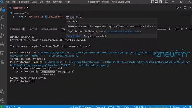 [ PYCAMP_9 (1) ] #escape sequence in Python | Learn Python In தமிழ் | Python full course in Tamil