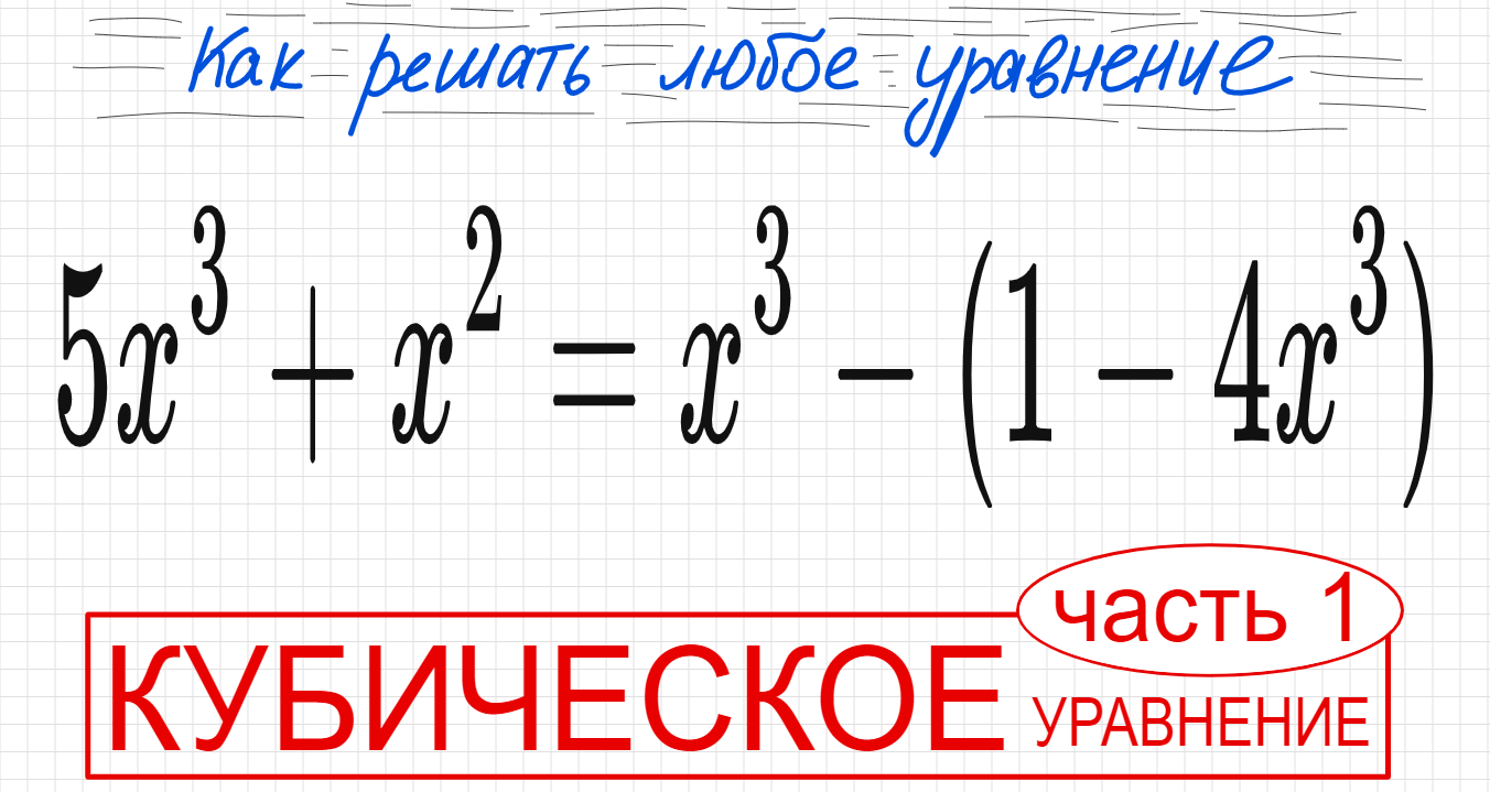 Кубическое уравнение схема горнера