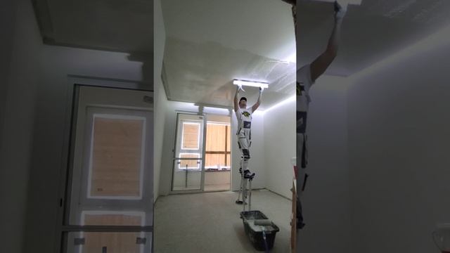 Как зашпаклевать потолок смотреть онлайн