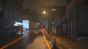 3:00 AM Seoul Rainy Night Walk on Apgujeong Street   Rain Ambience 4K HDR