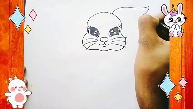 Bolalar uchun Quyon rasm chizish/Drawing Rabbit for children/Рисование Кролик для детей смотреть онлайн
