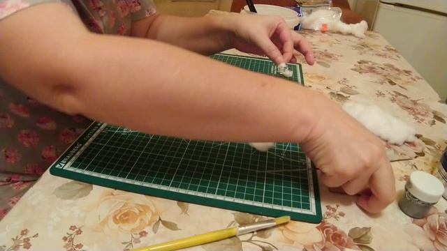 Как сделать каракуль из ваты. Лайфхак.