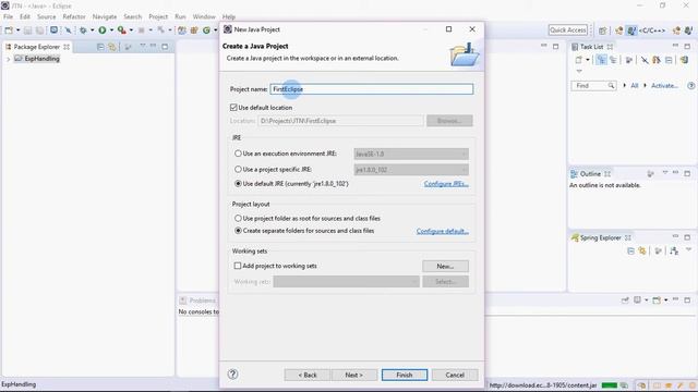 Writing Welcome message in Eclipse IDE смотреть онлайн
