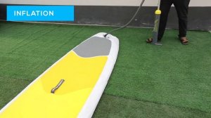 Как надуть SUP доску с помощью насоса