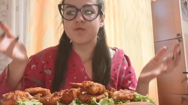 MUKBANGКрылышки КFC  домашнего приготовленияChiken Kfc