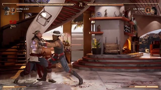 Mortal Kombat 1 - Kung Lao Gameplay and Fatality/Мортал Комбат 1 Кунг Лао геймплей и фаталити