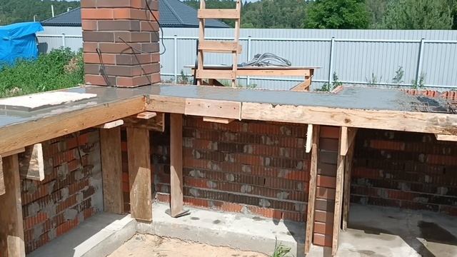 Заливаем столешницу/Камин/Беседка/Шашлычная/Что сделали за 2 месяца?