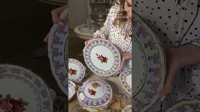 Обзор от Vivid Home на чайно-столовый сервиз "Испанская роза” смотреть онлайн