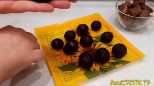 Конфеты чернослив в шоколаде с грецким орехом получаются вкуснее магазинных