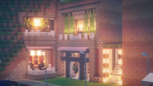 Строительство кафе рядом с железнодорожным вокзалом || Майнкрафт || С модами