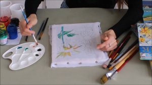 Мастер-класс в технике холодный батик "Подсолнухи"