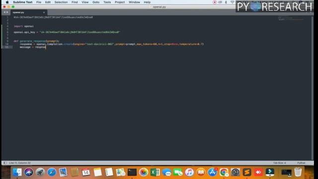 How to Build an AI Chatbot in Python with ChatGPT and API