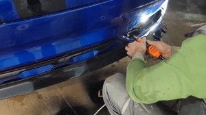 Слесарные работы по установке в задний бампер насадок выхлопа из металла Haval F7 Tech Plus 2.0.