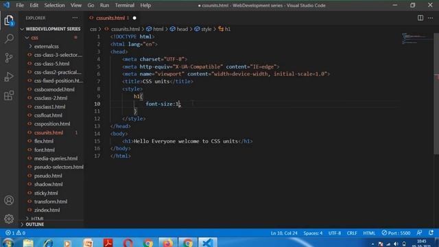 Learn CSS Units in Odia | CSS Tutorials for Beginners | Part-24 | MS Info Systems