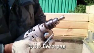 Монтаж деревянных балок перекрытий