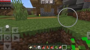 Мое первое видео!Майнкрафт хардкор #1.Нашел деревню.