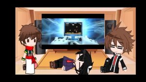 Differente Animes React to Smg4 "Mario Plays Mario.exe , Ft. Luigi ". /// GLMV