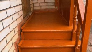 РЕМОНТ СВОИМИ РУКАМИ.ПОКРАСИЛА СВОЕ КРЫЛЬЦО!!#деревенскаяжизнь простых людей#