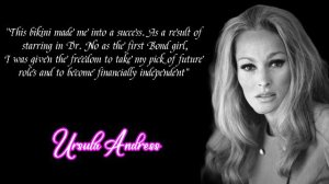 Ursula Andress Quotes,