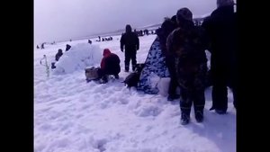 Отрыв льдины с рыбаками (о. Сахалин)