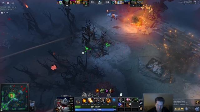 Клок пускает 180 ракет в минуту. Сам не ожидал, что придумал имбу ?Патч 7.32 Clockwerk Dota 2 смотреть онлайн