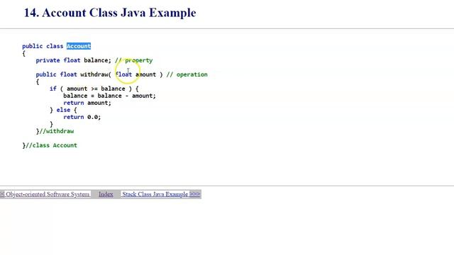 2.3 Objects, Java examples