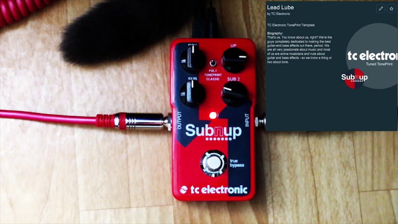 TC Electronic Sub n Up - all Tone Prints on Bass - Pt. 2