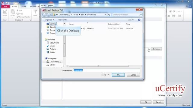 ms access 2010 how to change the default database location demo смотреть онлайн
