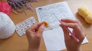 ?Красивый узор + схема? Урок вязания крючком