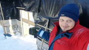 Первые работы на стройке дома из арболита в 2022 году