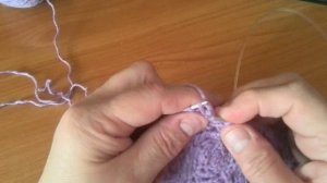 БОЛЬШИЕ КАПЛИ ДОЖДЯ! Вязание узоров спицами