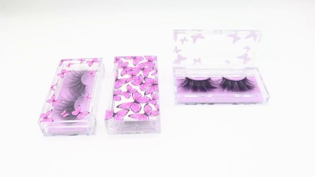 Романтические фиолетовые накладные ресницы, прямоугольные прозрачные акриловые норковые упаковочная смотреть онлайн
