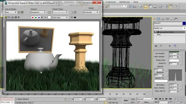 Autodesk 3ds max - Hair and Fur- урок 2 смотреть онлайн