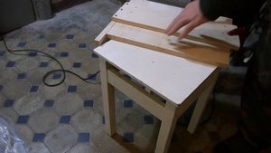 Изготовление стеллажа для книг из мебельного щита 2800.400.