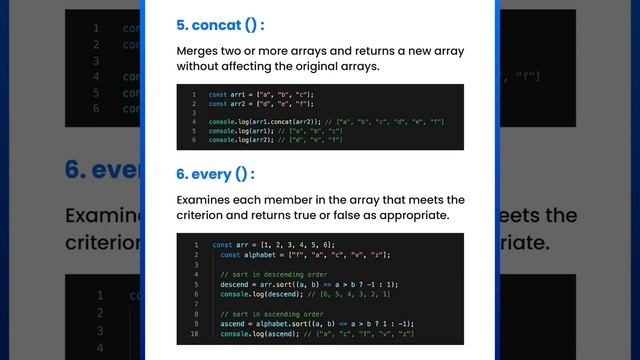 12 must known java script array methods to simplify your coding #javascript #arraymethods #js