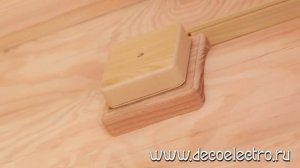 Деревянные накладки на бревно для монтажа электрики в бревенчатых домах или с отделкой из блок-хаус