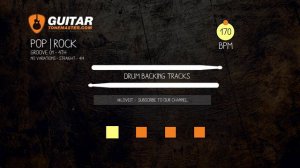 Pop Rock Drum Metronome Track - 170BPM
