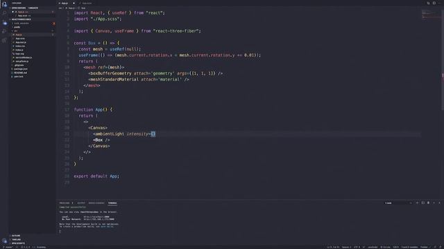 Get started with React and Three.js using react three fiber смотреть онлайн