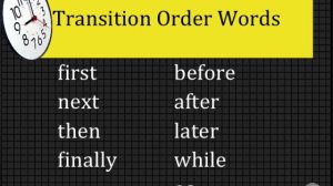 Sequence Signal Words