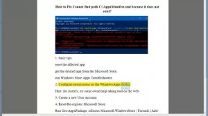 Fix Cannot find path C:\AppxManifest.xml because it does not exist on Windows