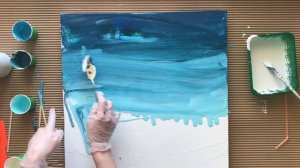 Мастер класс МОРЕ жидким акрилом