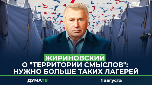 Жириновский о "Территории смыслов": Нужно больше таких лагерей